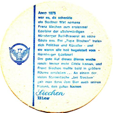 nürnberg n-by brauhaus siech rund 1b (210-anno 1875 war es-blau)